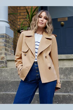 Love & Roses Cropped Trench Coat48