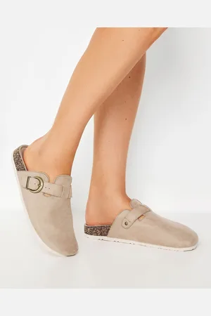 Long Tall Sally Faux Suede Footbed Clogs