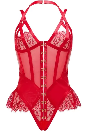 Ann Summers Exuberant Lace and Mesh BodysuitXL