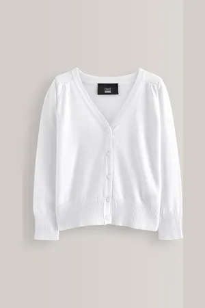 Next Cotton Rich School V-hals Cardigan (3-16år)5 år (110cm)