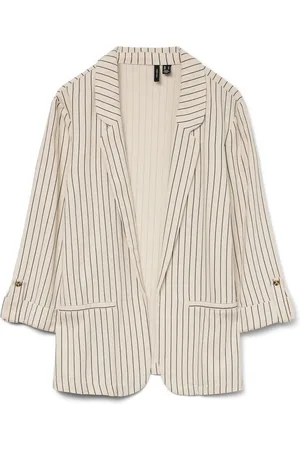 VERO MODA Hør Blend 3/4 Sleeve BlazerL 12