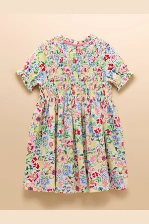 Joules Gracie Short Sleeve Shirred Dress6 år (116cm)