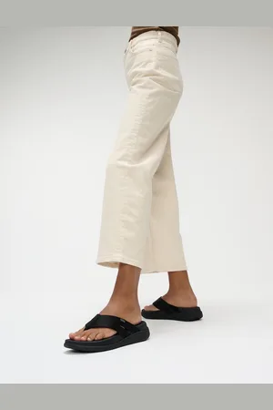 FitFlop F-Mode Go Webbing Flatform Strappy Black Flip Flopseu355