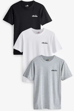 Ellesse Azzini Black 100% Cotton T-Shirts 3 PackM