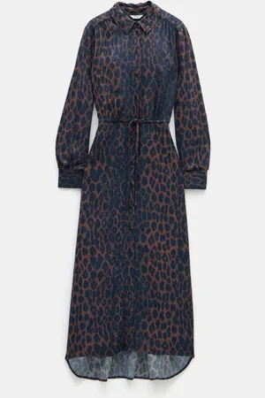 Hush Puppies Tryk Rosey Midi Skjortekjole40