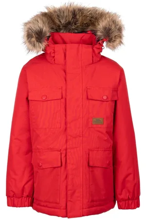Trespass Male Red Upsider Rainwear Jacket TP507 - 8 år (122 - 128cm)