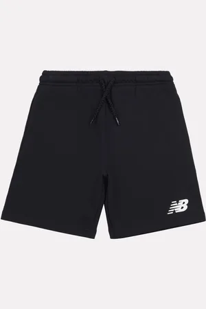 New Balance Boys 100% Cotton French Terry Stacked Logo Shorts8 - 9 år (128 - 134cm)