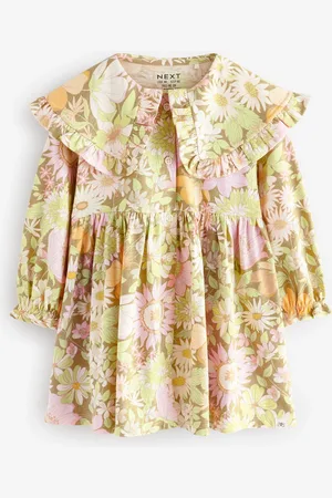 Next Long Sleeve Collar 100% Cotton Dress (3mths-7yrs)9 - 12 måneder (74 - 80cm)