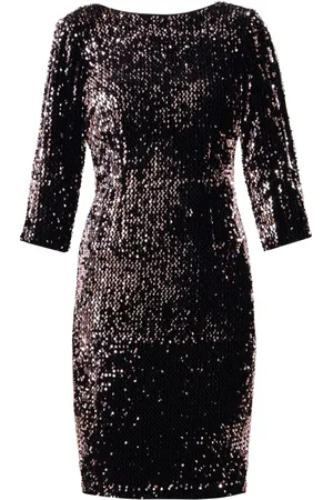 Gina Bacconi Arianne Pailletter Velvet Kjole50