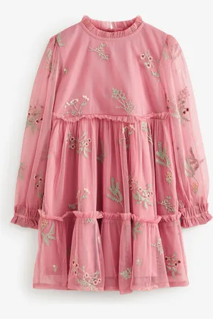 Laura Ashley Broderet Mesh Kjole12 - 18 måneder (80 - 86cm)