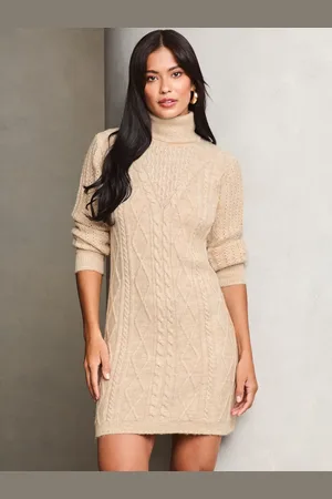 Lipsy London Cable Cowl Strikket Trøje Kjole