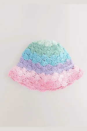 Next 100% Cotton Straw Cloche Bucket Hat (3mths-16yrs)110116cm