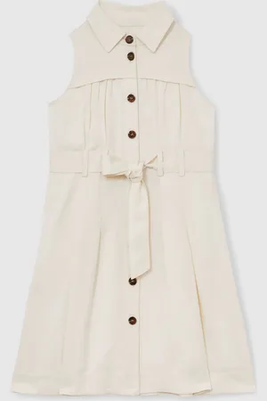 Reiss Heidi Tie-Waist Collared Dress110116cm