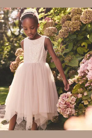 Next Sequin Tulle Occasion Dress (3-16yrs)9 år (134cm)