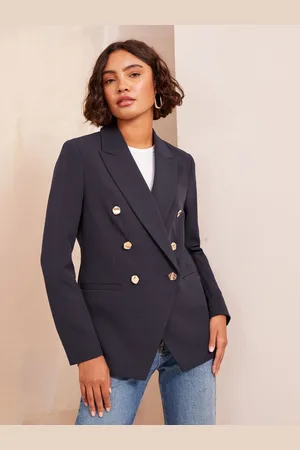Friends Like These Military Gold Button Tailored Fitted Blazer40