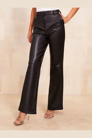 Friends Like These PU Tailored Wide Leg Trousers