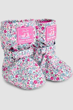 JoJo Maman Bébé Ditsy Print Fleece Lined Booties6 - 12 måneder (68 - 80cm)