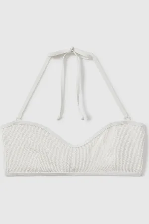 GOOD AMERICAN Always Fits Textured Halter Neck Bikini Top2XS/XS