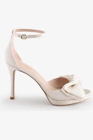 Kate Spade Bridal Bow Heeled White Sandals7.5