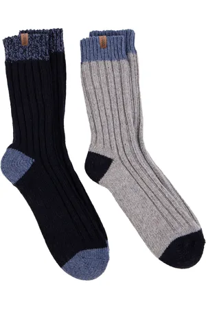 Totes Mens Chunky Twist Wool Blend Winter Boot Socks 2 PackEn