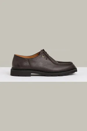 Reiss Hatton Leather Moccasin-Toe Lace-Up Shoes