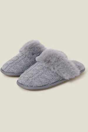 Accessorize Cable Knit Mule HjemmeskoL