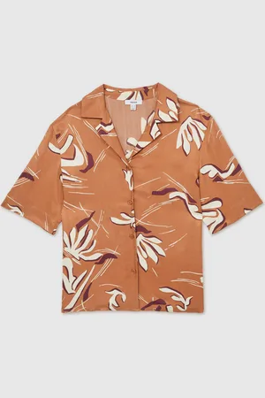 Reiss Sandy Printed Cuban-Collar Shirt42
