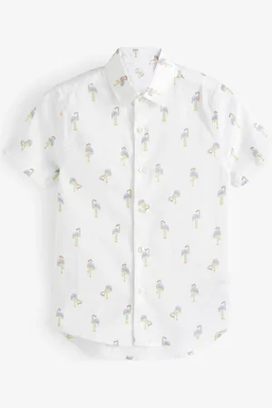 Next 100% Cotton Short Sleeve Printed Shirt (3-16yrs)11 år (146cm)