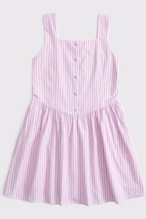 Abercrombie & Fitch Structured Poplin Sleeveless Mini Dress122128cm