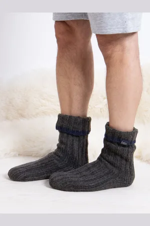 Totes Mens Recycled Chunky Winter Slipper SocksEN