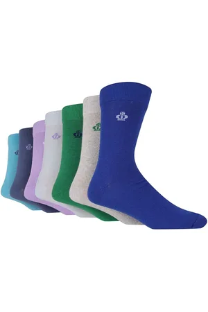 Jeff Banks Cotton Fashion Crew Socksonesize