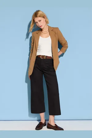 Baukjen Jena Organic Wide Crop Black Jeans42
