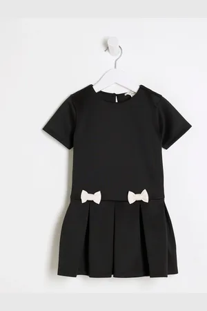 River Island Girls Scuba Bow 100% Cotton Dress98104cm