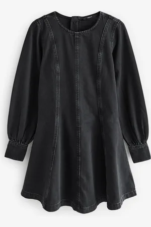 Next Long Sleeve Seam Detail Denim Dress40