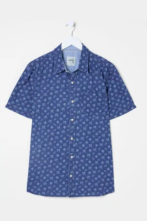 Fat Face FatFace Short Sleeve Geometric Print ShirtXL Høj