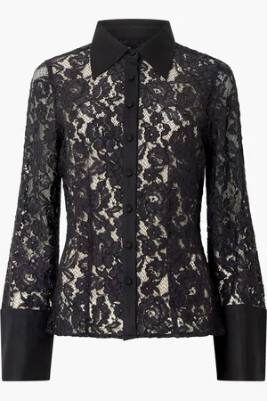 French Connection Lace Asura SkjorterL