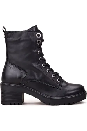 Moda In Pelle Bellzie Lace Up Leather Ankle Boots