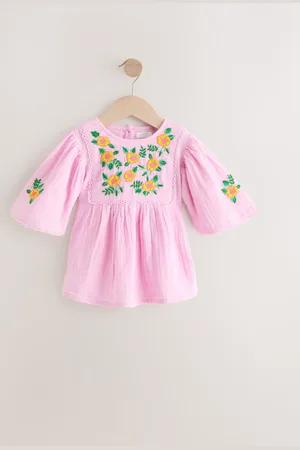 Next 100% bomuldsbroderet bluse (3-16år)152158cm