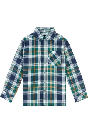 Ben Sherman Boys Hopsack Check Shirt7 - 8 år (122 - 128cm)