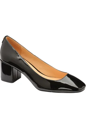 Ravel Patent Block-Heel Court Shoes