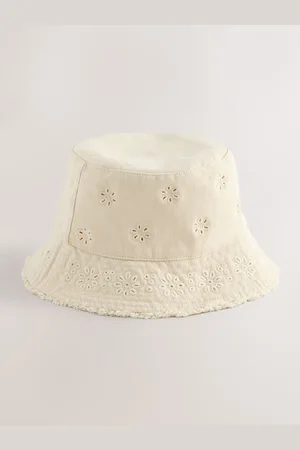 Next 100% Cotton Broderi Anglais Flower Bucket Hatte og huer (3mdr.-16år)158164cm