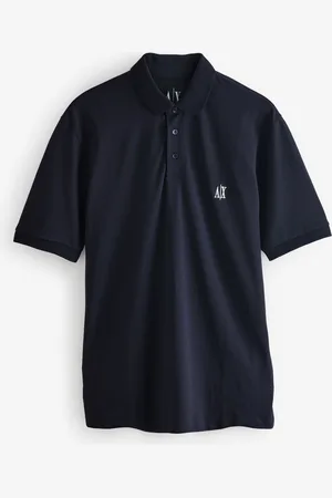 Armani Exchange Blue Logo Polo ShirtM