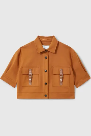 Reiss Mariane Button-Through Cropped Cargo Top42