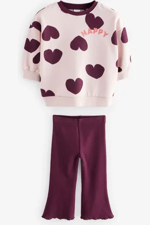 Next Sweatshirt og Flare Leggings Sæt (3mdr.-7år)12 - 18 måneder (80 - 86cm)