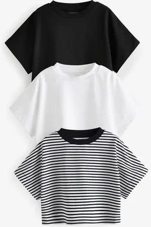 Next 100% Bomuld Boxy T-shirt 3 Pakke (3-16år)6 år (116cm)