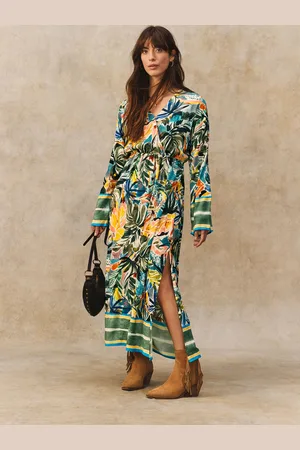 Next Kimono Sleeve Tie Waist Maxi Dress44