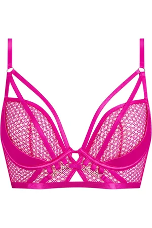 Ann Summers EVOKED Satin og Mesh Pad Plunge BH