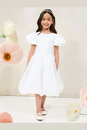 Lipsy London Puff Sleeve Bubblehem Occasion Dress (2-11yrs)104110cm