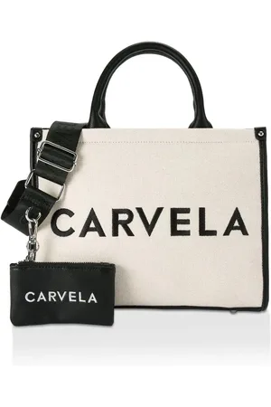 Carvela 100% Bomuld Sorrento Sort Mulepose BagEn