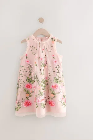 Next Embroidered Mesh Dress (3-16yrs)4 år (104cm)